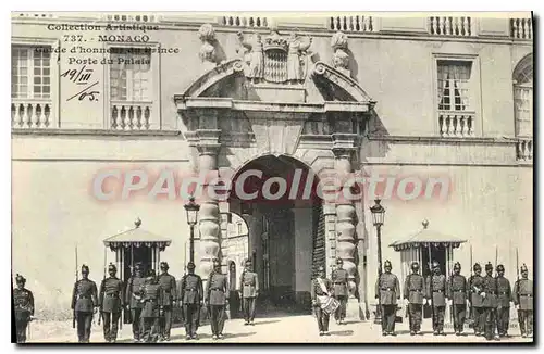 Cartes postales MONACO garde d�honneur du prince porte du palais