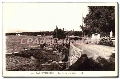 Cartes postales CAP D�ANTIBES La Route du Cap