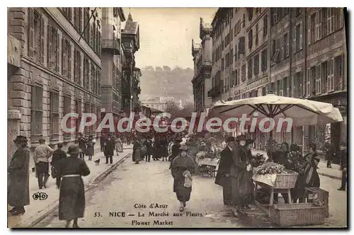 Cartes postales Cote d�Azur NICE Le March� aux Fleurs