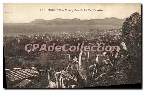 Cartes postales CANNES Vue prise de la Californie