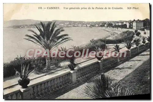 Ansichtskarte AK CANNES Vue generale prise de la Pointe de la Croisette