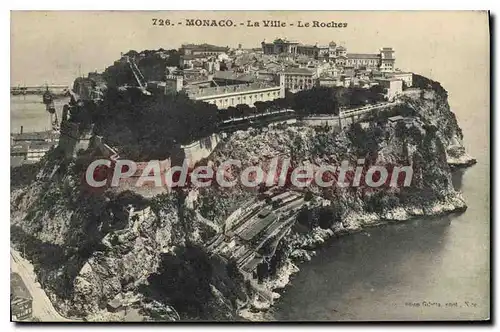 Cartes postales MONACO la ville le rocher