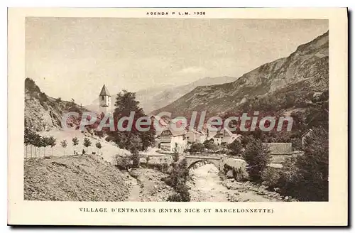 Cartes postales Village D�entraunes Entre NICE et BARCELONNETTE