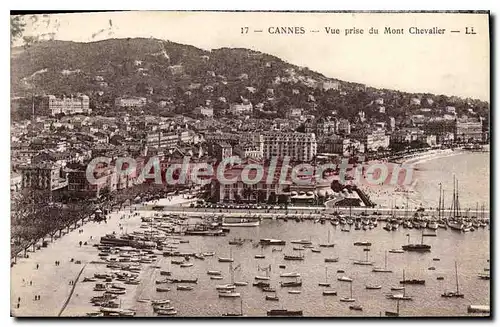 Cartes postales CANNES vue prise du mont chevalier