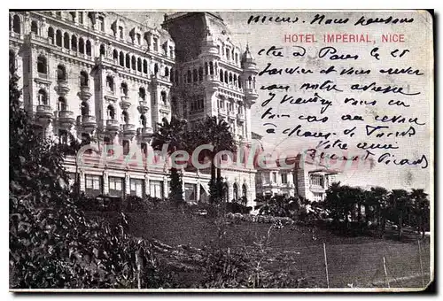 Cartes postales HOTEL IMPERIAL NICE