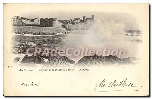 Cartes postales ANTIBES vue prise de la pointe de l�Ilette