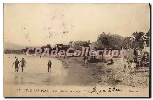 Cartes postales JUAN LES PINS les villas et la plage