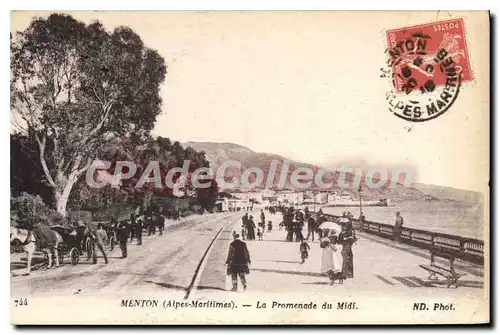 Cartes postales Mention alpes maritimes la promenade du midi