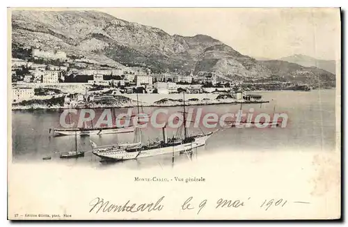 Cartes postales MONTE CARLO vue generale