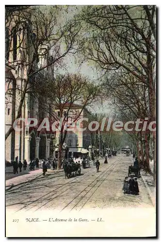 Cartes postales NICE l�avenue de la Gare