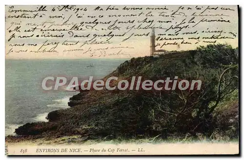 Ansichtskarte AK ENVIRONS DE NICE phare du Cap Ferrat