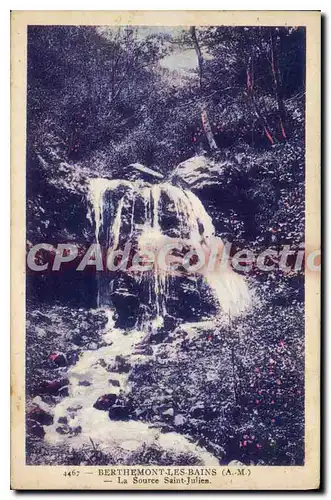 Cartes postales BERTHEMONT LES BAINS La Source Saint Julien