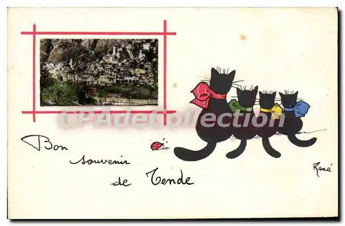 Cartes postales Bon Souvenir de Tende