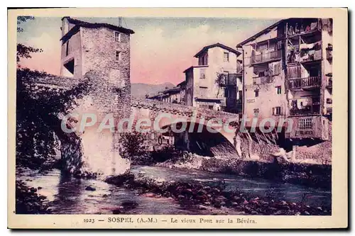 Cartes postales Sospel A M le vieux Pont sur la Bevera