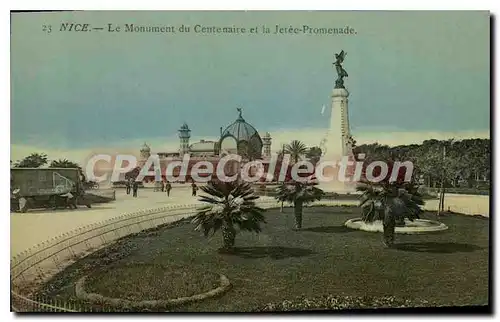 Cartes postales Nice le Monument du Centennaire et la Jetee Promenade