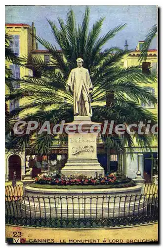 Cartes postales Cannes le Monument a Lord Brougham