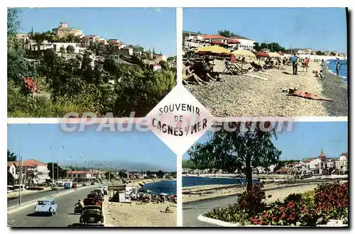 Cartes postales Cote d'Azur Souvenir de Cagnes sur mer et le Cros