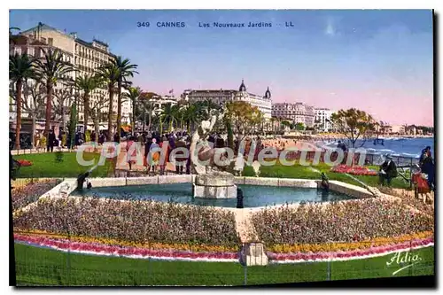 Cartes postales Cannes les Nouveaux jardins