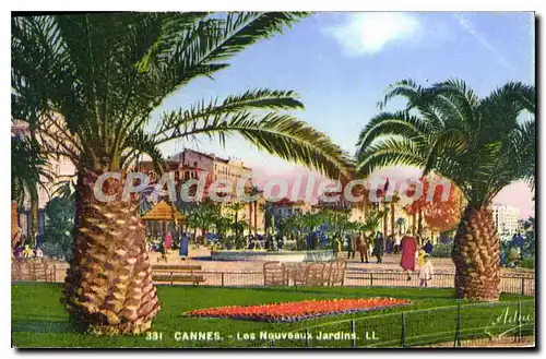 Cartes postales Cannes les Nouveaux jardins