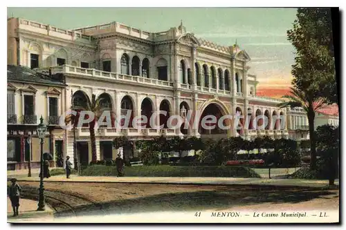 Cartes postales Menton le casino Municipal