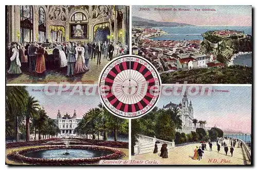 Cartes postales Principaute de Monaco vue generale