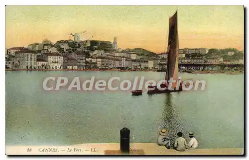 Cartes postales Cannes le port