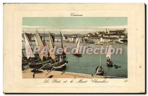 Cartes postales Cannes le port de la Mont Chevalier