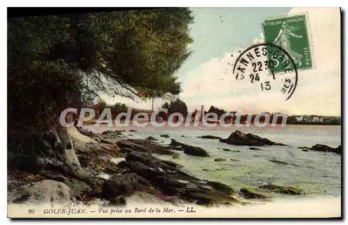 Cartes postales Golfe Juan vue prise au Bord de la mer