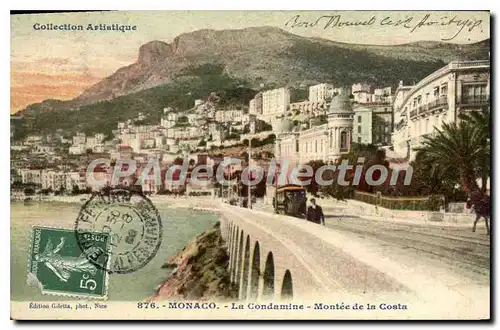 Cartes postales Monaco la Condamine Montee de la Costa