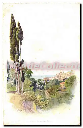 Cartes postales Menton la vieille ville