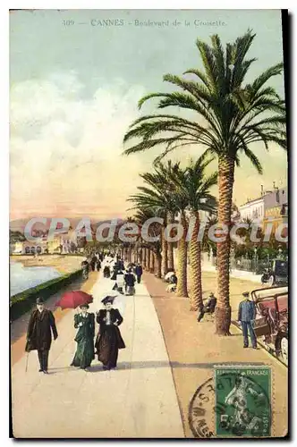 Cartes postales Cannes Boulevard de la Croisette