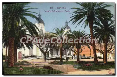 Cartes postales Cannes Square Merimee et Casino