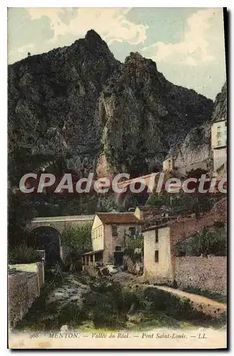 Cartes postales Menton Vallee du Real Pont Saint Louis