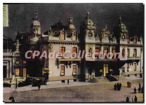 Cartes postales Monte Carlo Entree du casino
