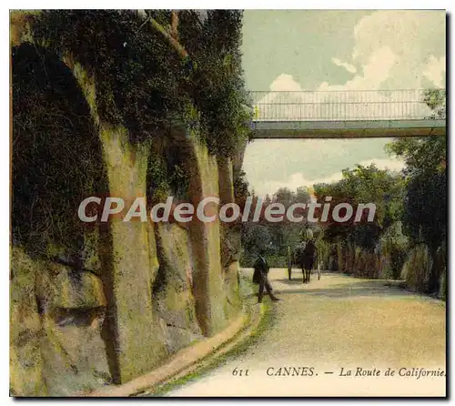 Cartes postales Cannes La Route de Californie