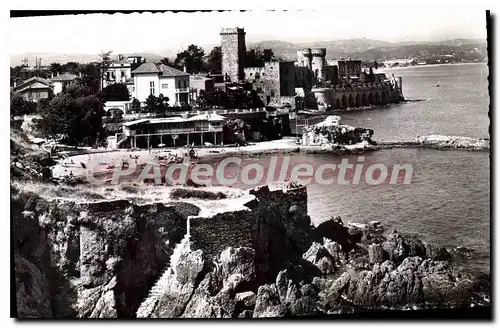 Cartes postales La Cote d'Aur la Napoule la plage et le chateau