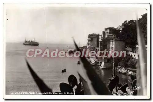 Cartes postales Villefranche sur mer vue sur la Rade