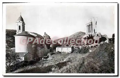 Ansichtskarte AK La Turbie l'eglise et le Trophee d'Auguste