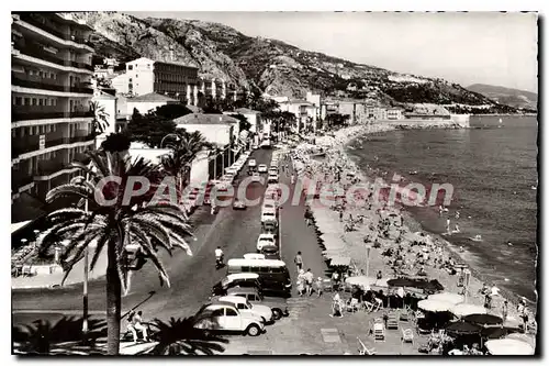 Ansichtskarte AK Menton la plage et le Quai general Leclerc de Hautacloque