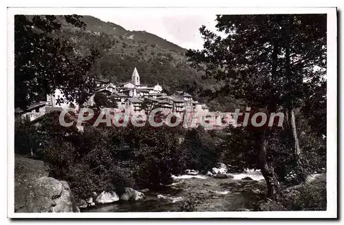 Cartes postales La Suisse Nicoise St Martin Vesubie vue generale et torrent du Boreon