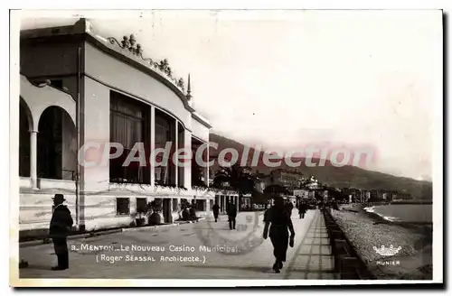 Ansichtskarte AK Menton le Nouveau Casino Municipal Roger Swassal Architecte