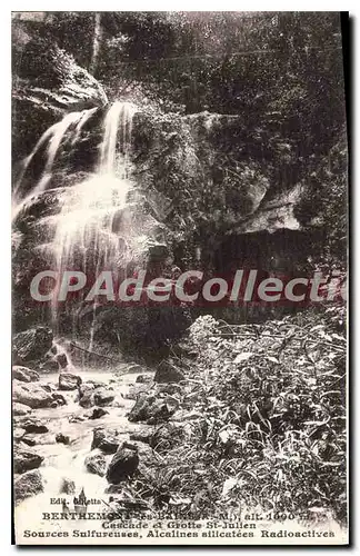 Cartes postales Berthemont Cascade et Grotte St Julien