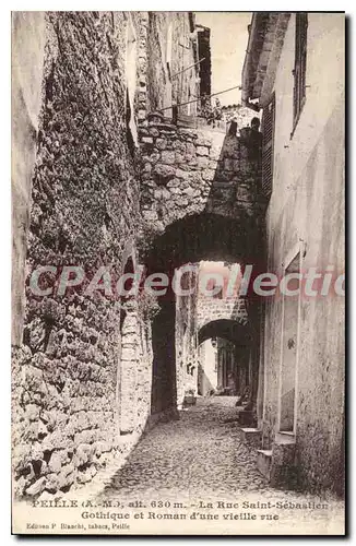 Ansichtskarte AK Peille La Rue Saint Sebastien Gothique et Roman d'une vieille rue