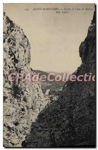 Cartes postales Alpes Maritimes Sigale la Clue du Riolan