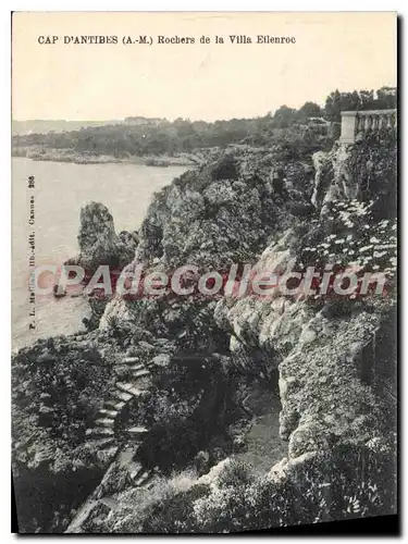 Cartes postales Cap d'Antibes Rochers de la Villa Eilenroc