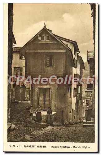 Cartes postales St Martin Vesubie Maison Artistique Rue de l'Eglise