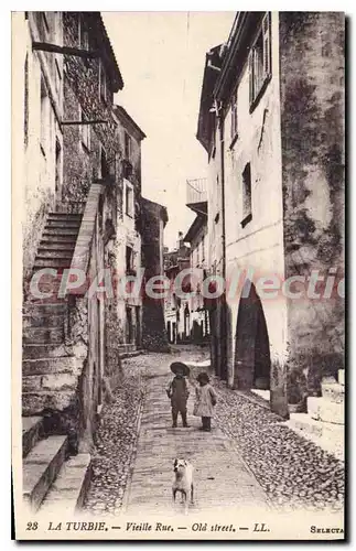 Cartes postales La Turbie vieille rue