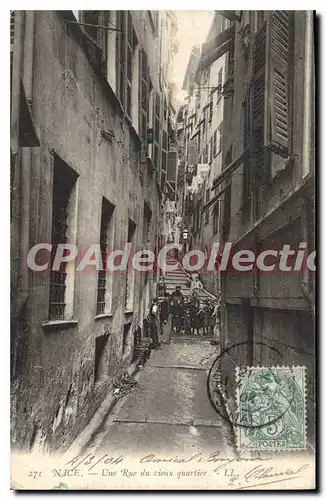 Cartes postales Nice une Rue du Vieux quartier