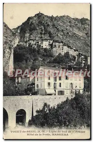 Cartes postales Touet de Beuil Ligne du sud de la France hotel de la poste Masseira