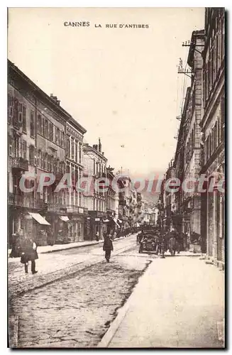 Cartes postales Cannes la rue d'Antibes